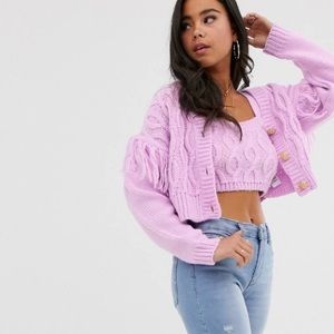 ‼️SOLD‼️ ASOS DESIGN TWO-PIECE CABLE KNIT SET